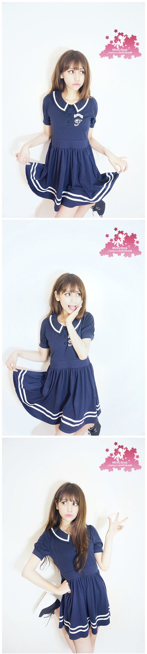Sailor Blue Casual Dress